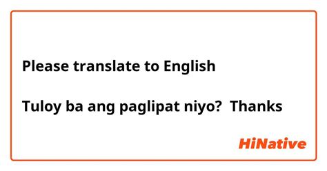 tuloy in english|translate tula.